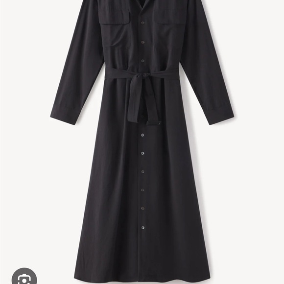 Buck Mason Women's Black Button-Up Dress - Picture 4 of 4